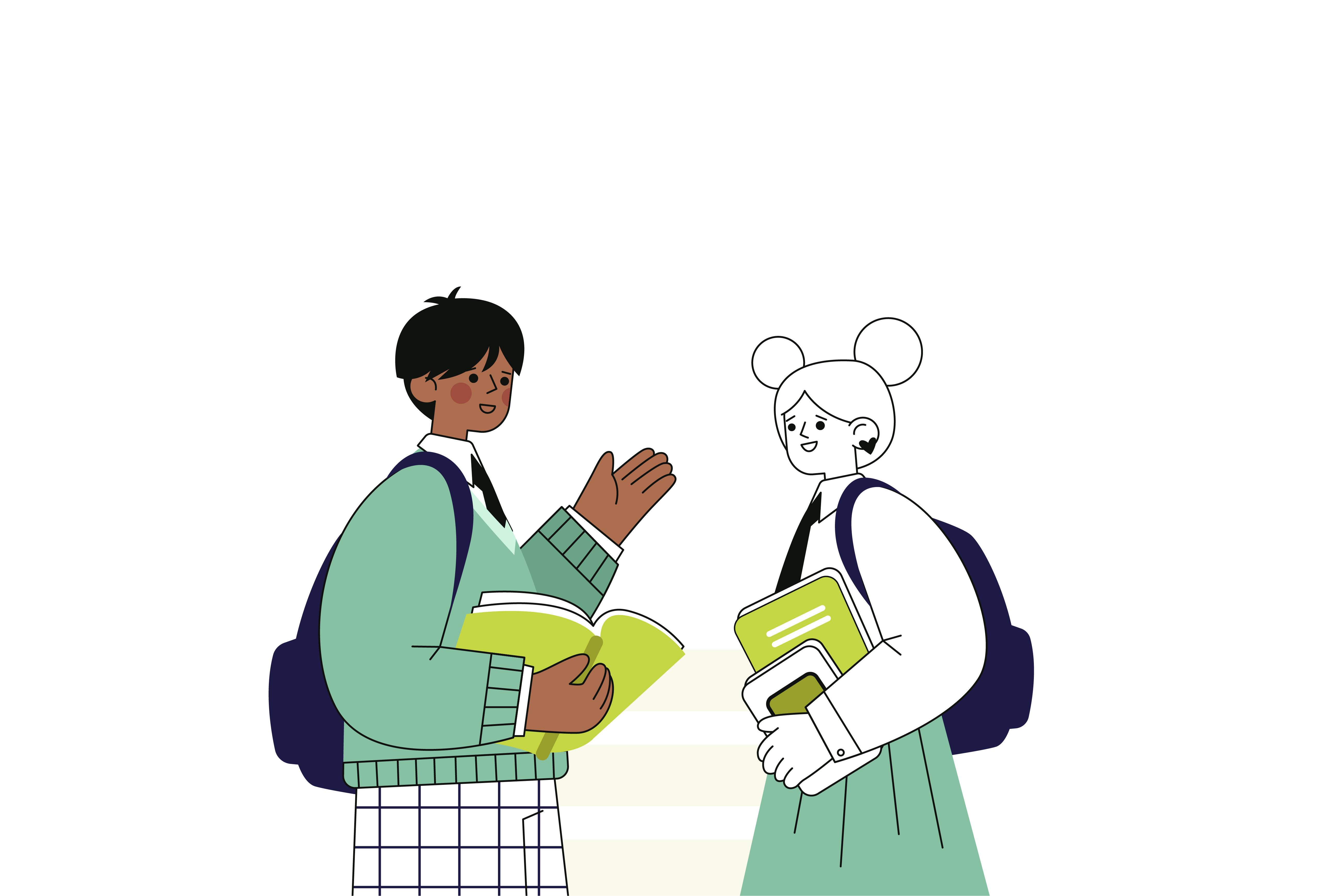 Students learning